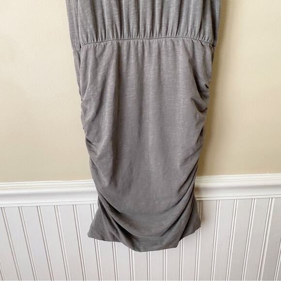 Sundry | Uptown Scrunched Mini Tank Dress Racerback Athleisure Gray Size 0 - Picture 4 of 7